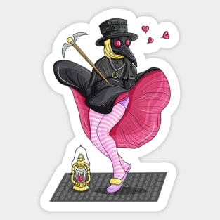 Doctor Plague In Love Sticker